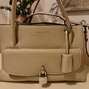 Designer Tote Crossbody Bag by Classic Marc with IPad Lock Logo